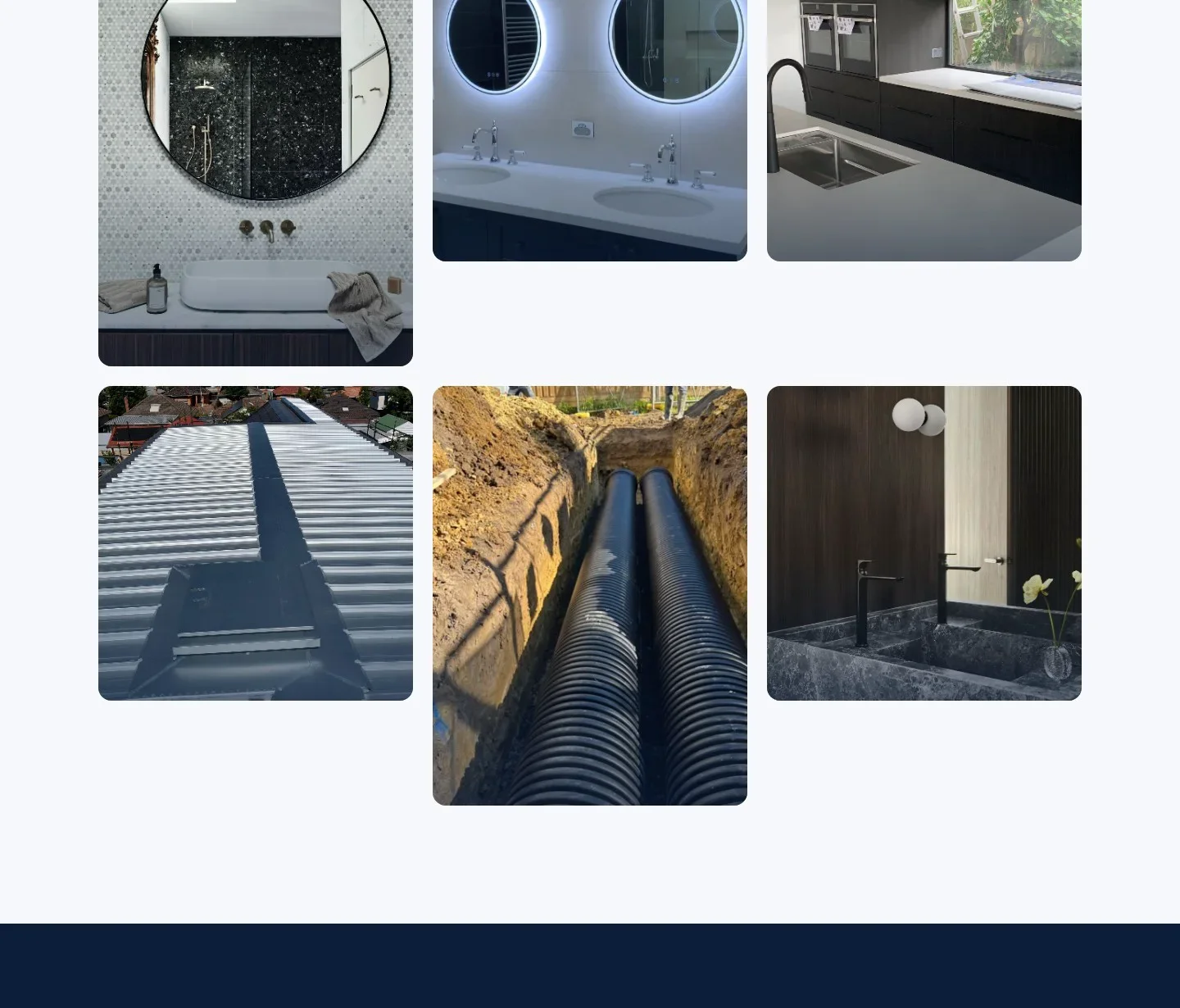 Gallery of finished jobs — bathrooms, drainage and roofing